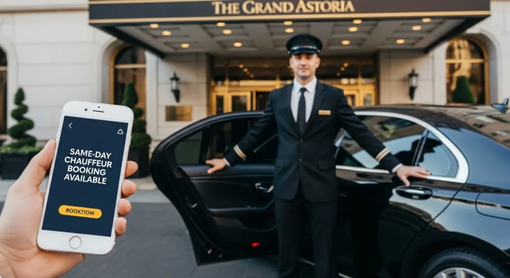 Same-Day Chauffeur Booking Available