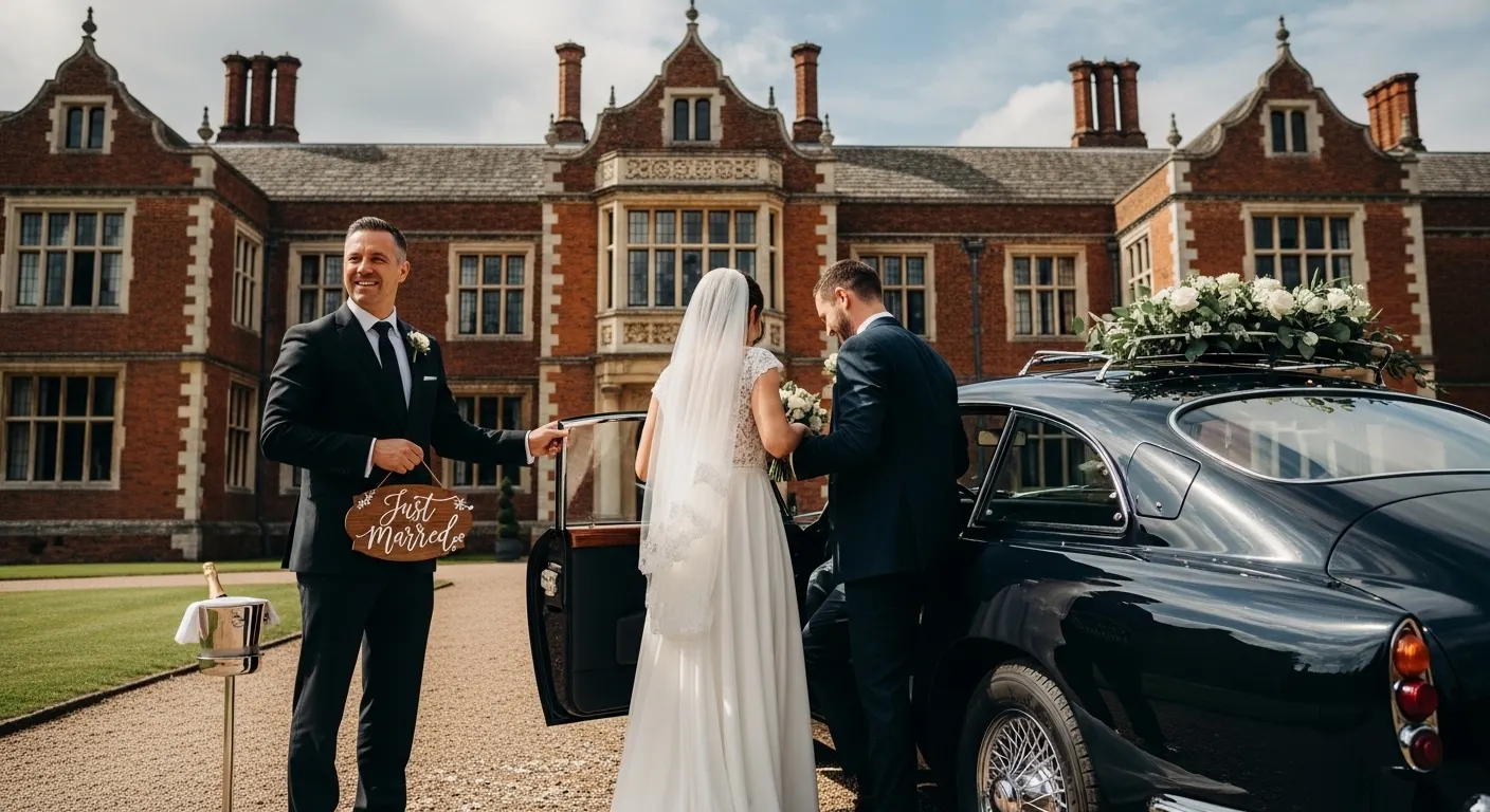 Wedding Chauffeur for Aston Hall