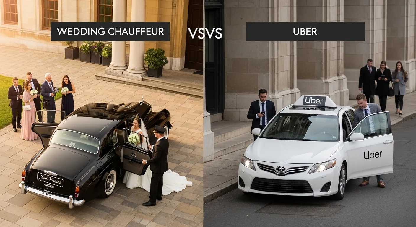 Wedding Chauffeur vs Uber for Your Wedding Day