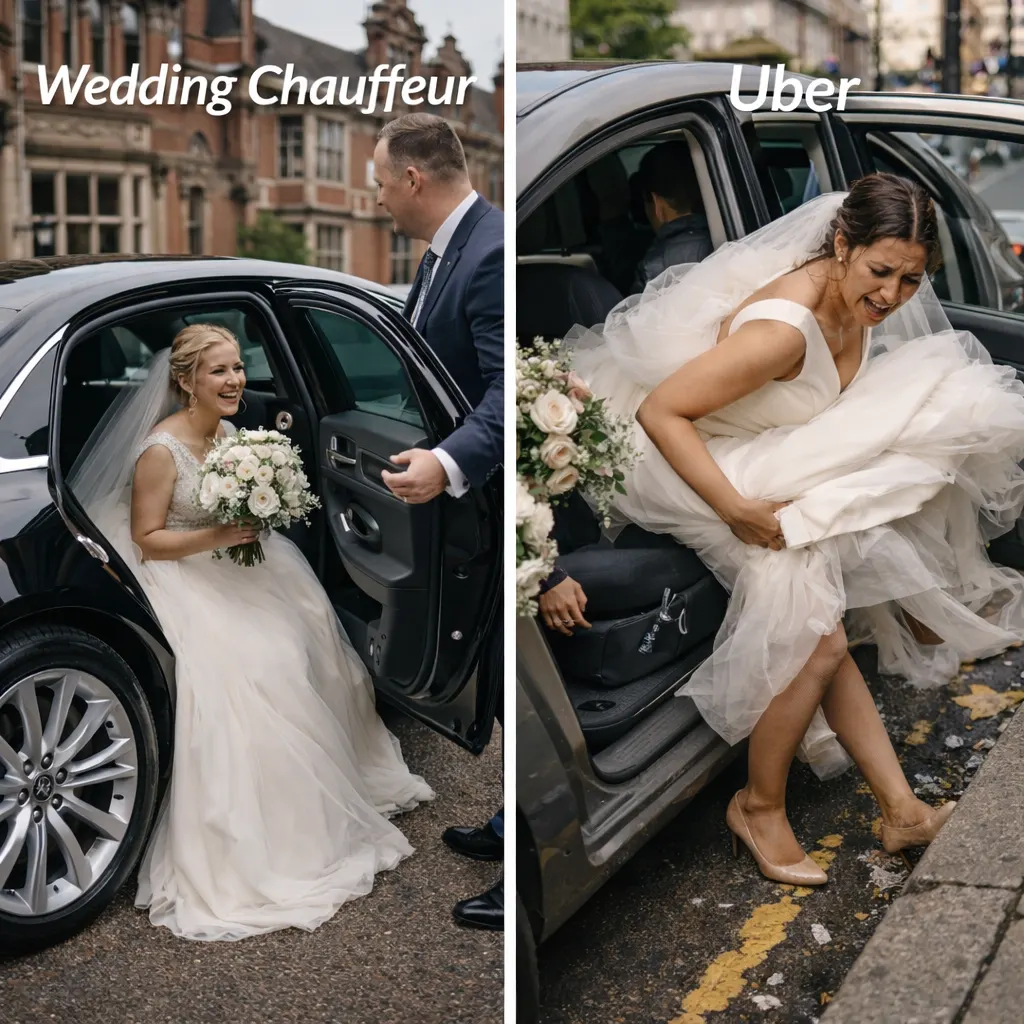 Wedding Chauffeur Birmingham 11 Wedding Chauffeur vs Uber on Your Wedding Day