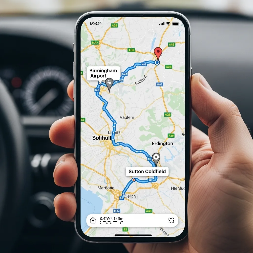 Birmingham Airport Chauffeur Service 9 Birmingham Airport to Sutton Coldfield