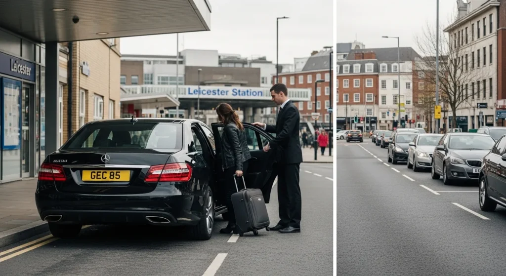 Chauffeur Service Leicester 2 City Centre & Leicester Station