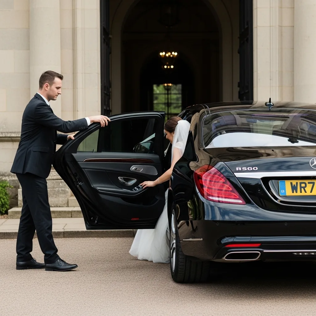 Mercedes S-Class 2 Wedding Arrivals