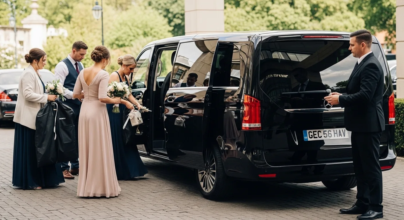Mercedes V-Class 4 Wedding Party Transport