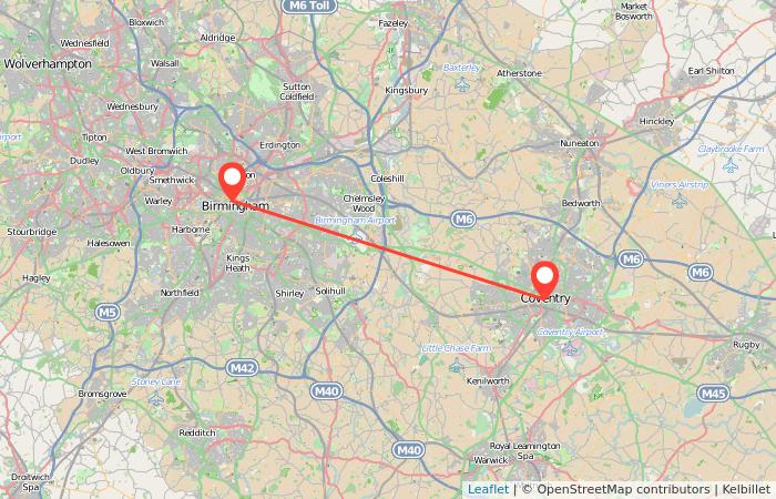 Coventry to Birmingham